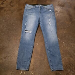 Torrid Premium Sky High Skinny Light Wash Jeans Size 18R